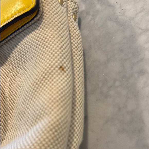 Tory Burch Miller Canvas Crossbody Bag in Lemon Drop - Picture 3 of 13